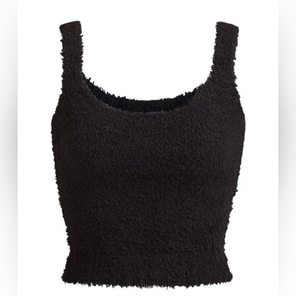 SKIMS Cozy Knit Tank Black NWT - Picture 2 of 3
